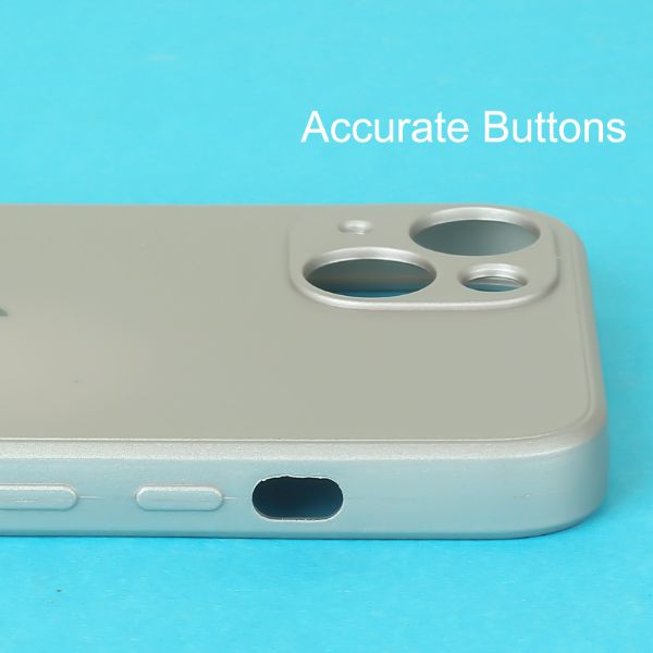 Lavender Metallic Finish Silicone Case for Apple Iphone 14