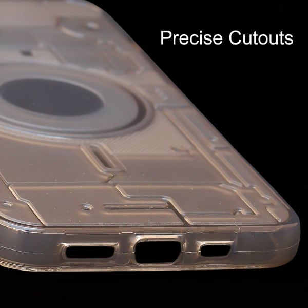 Smoke Trans silicon Case for Apple iphone 15 Pro