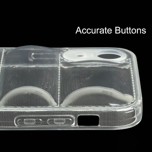 Transparent Puffon silicone case for Apple iPhone Xr