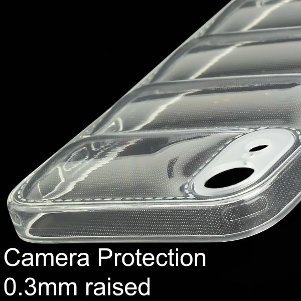 Transparent Puffon silicone case for Apple iPhone Xr