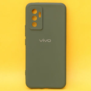 Dark Green Candy Silicone Case for Vivo Y75 4G
