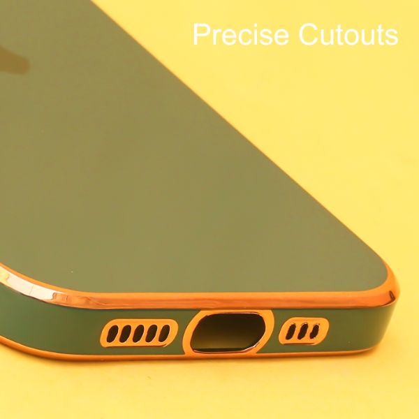 Green Finishble Gold ring Silicone case or Apple iPhone 14