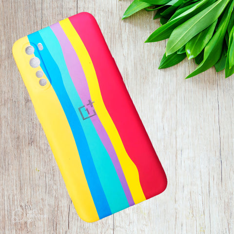 Yellow-Red Multivers Silicone Case for Oneplus Nord