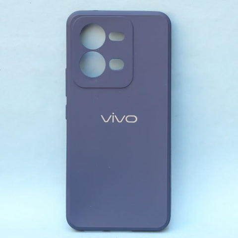 Dark Blue  Candy Silicone Case for Vivo V25