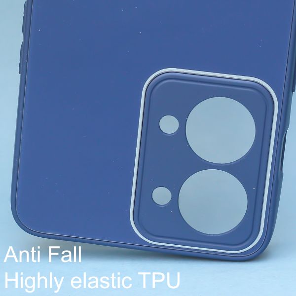 Dark Blue camera Safe mirror case for Oneplus Nord 2T