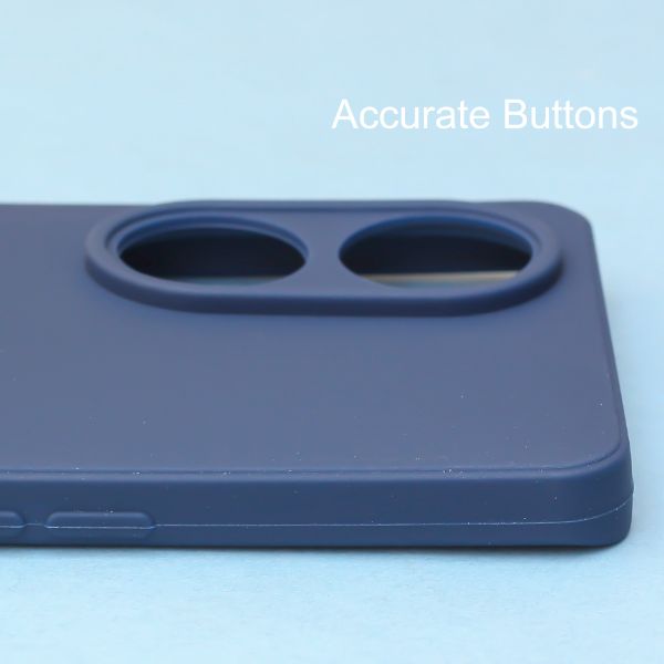 Dark Blue Candy Silicone Case for Oppo Reno 8T