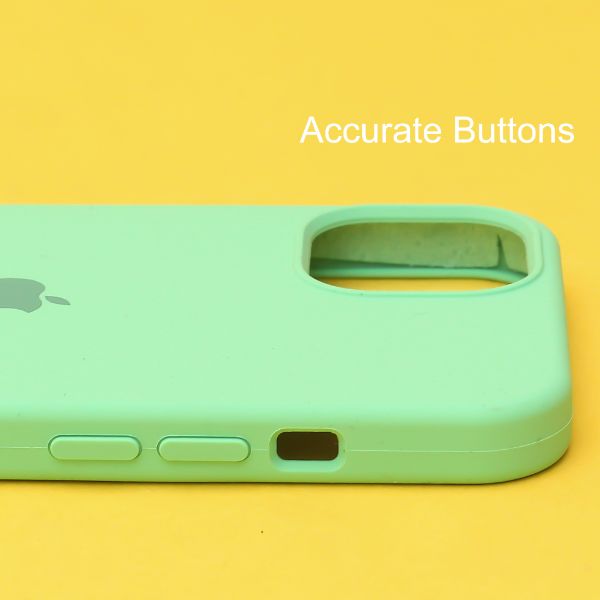 Light Green Original Silicone case for Apple iphone 14