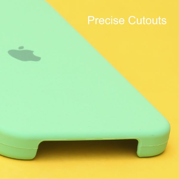 Neon Green Original Silicone case for Apple iphone 15 Plus