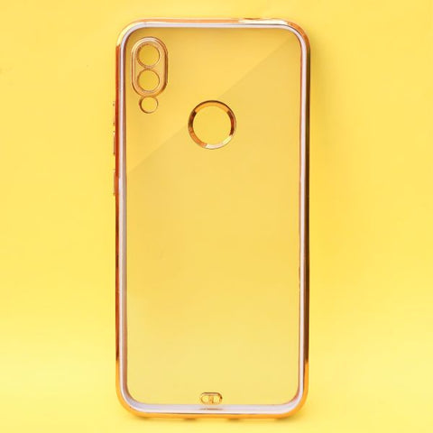 Purple Electroplated Transparent Case for Redmi Note 7 pro