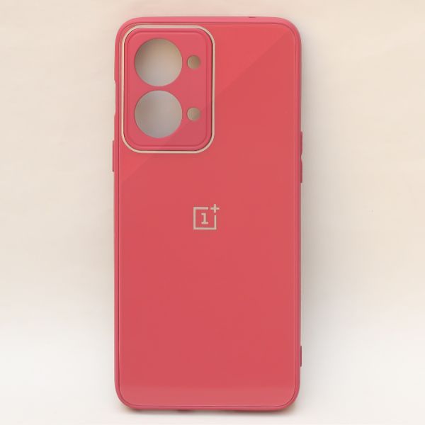 Red camera Safe mirror case for Oneplus Nord 2T