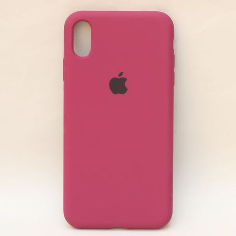 Dark Pink Original Silicone case for Apple iphone XR