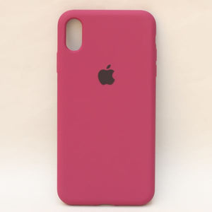 Dark Pink Original Silicone case for Apple iphone Xs Max