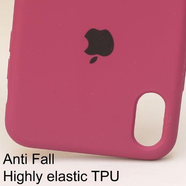 Dark Pink Original Silicone case for Apple iphone XR
