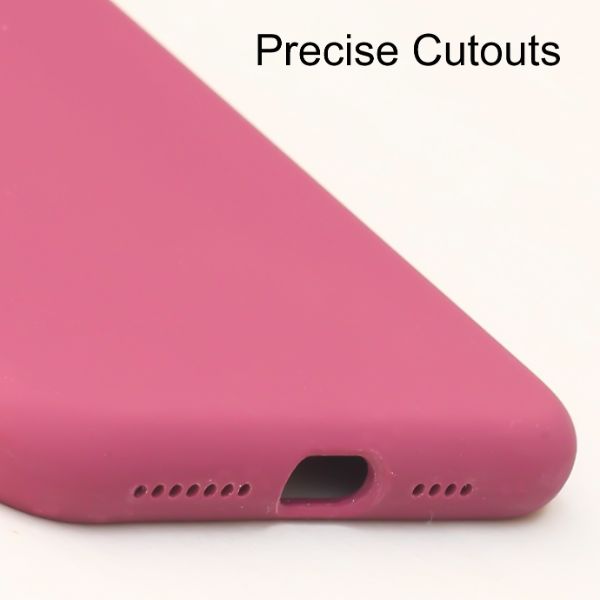 Dark Pink Original Silicone case for Apple iphone Xs Max