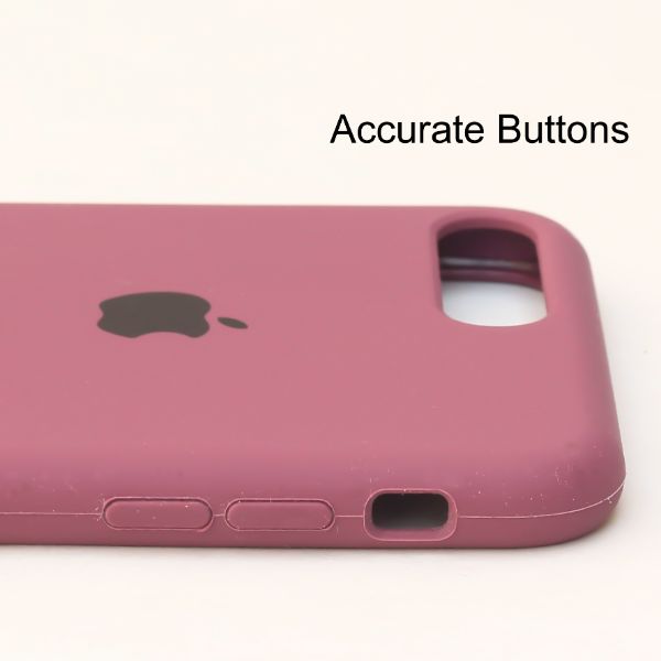 Dark Pink Original Silicone case for Apple iphone 7 Plus
