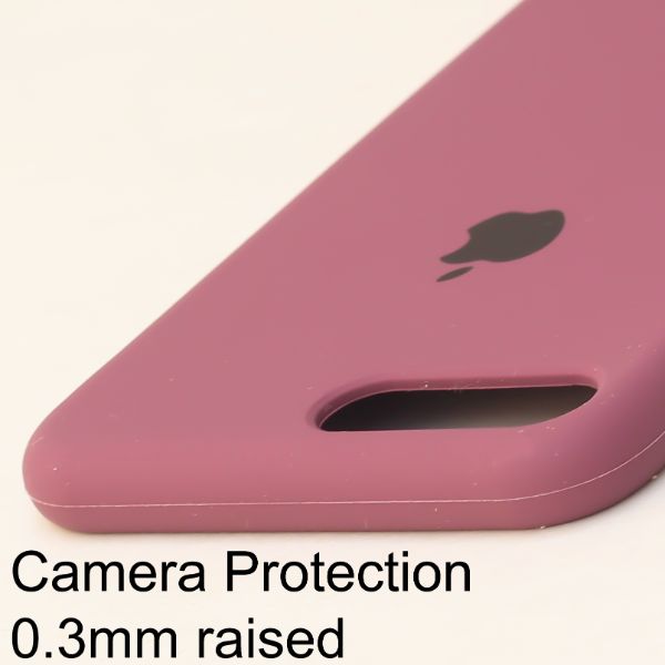 Dark Pink Original Silicone case for Apple iphone 8 Plus