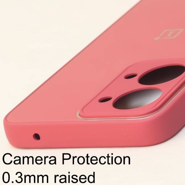 Red camera Safe mirror case for Oneplus Nord 2T