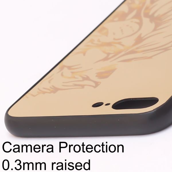 Golden Lion mirror Silicone Case for Apple Iphone 7 Plus