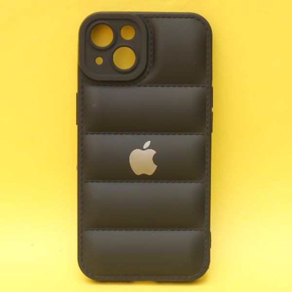 Black Puffon silicone case for Apple iPhone 13