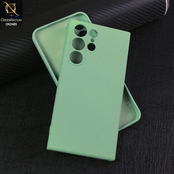 Light Green Camera Original Silicone case for Samsung S24 Ultra