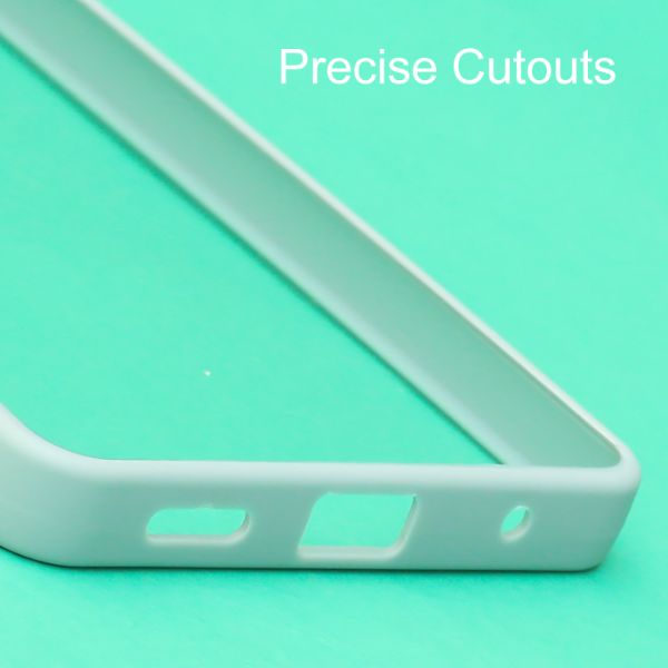 Light Blue Metal Safe Transparent Case for Redmi Note 10 Pro Max