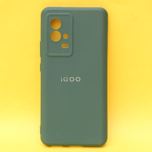 Dark Green candy  Silicone Case for iQOO 9