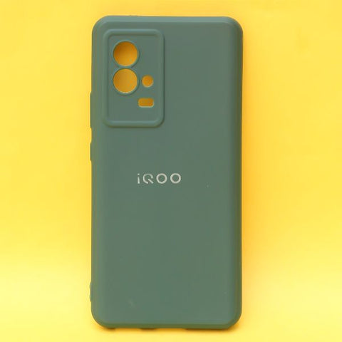 Dark Green candy  Silicone Case for iQOO 9