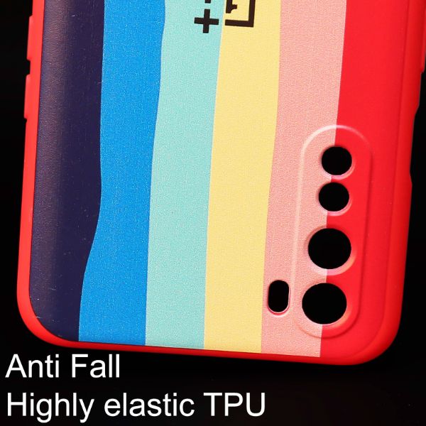 Rainbow Camera Silicone Case for Oneplus Nord