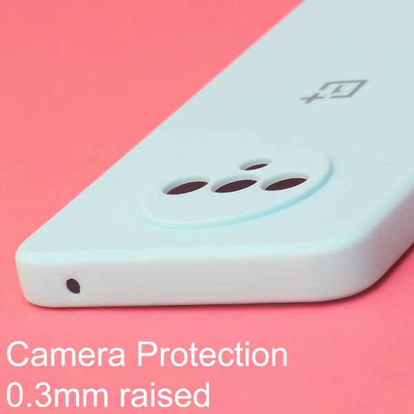 Light Blue Camera Original Silicone Case for Oneplus 7T