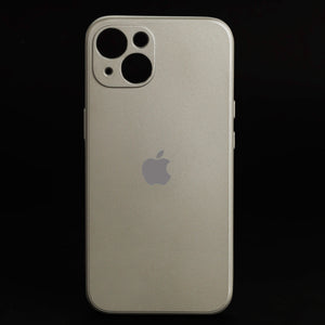 Dark Grey Metallic Finish Silicone Case for Apple Iphone 14