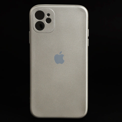 Dark Grey Metallic Finish Silicone Case for Apple Iphone 11