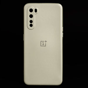 Cream Metallic Finish Silicone Case for Oneplus Nord