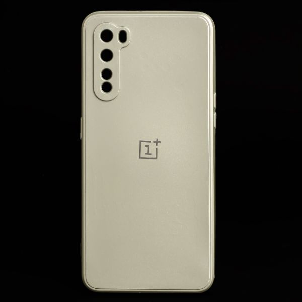 Cream Metallic Finish Silicone Case for Oneplus Nord