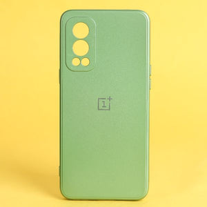Light Green Metallic Finish Silicone Case for Oneplus Nord 2