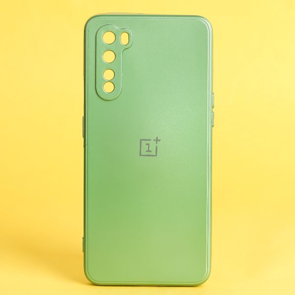 Light Green Metallic Finish Silicone Case for Oneplus Nord