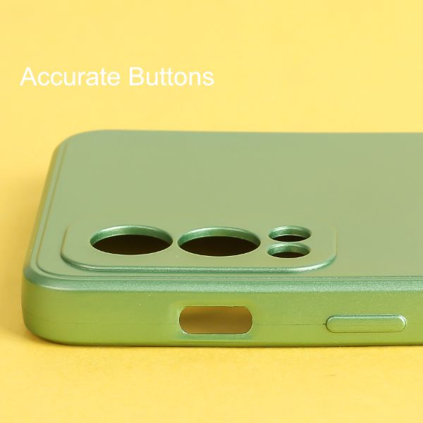 Light Green Metallic Finish Silicone Case for Oneplus Nord 2