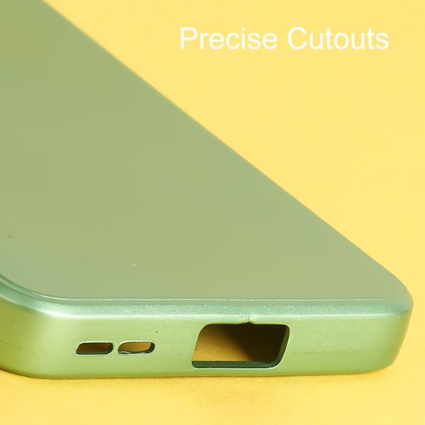 Light Green Metallic Finish Silicone Case for Oneplus Nord 2