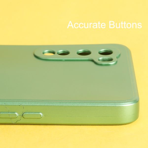 Light Green Metallic Finish Silicone Case for Oneplus Nord