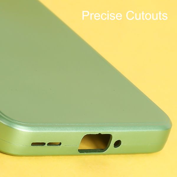 Light Green Metallic Finish Silicone Case for Oneplus Nord