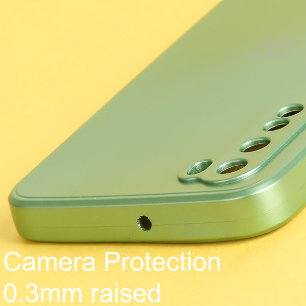 Light Green Metallic Finish Silicone Case for Oneplus Nord