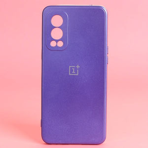Violet Metallic Finish Silicone Case for Oneplus Nord 2