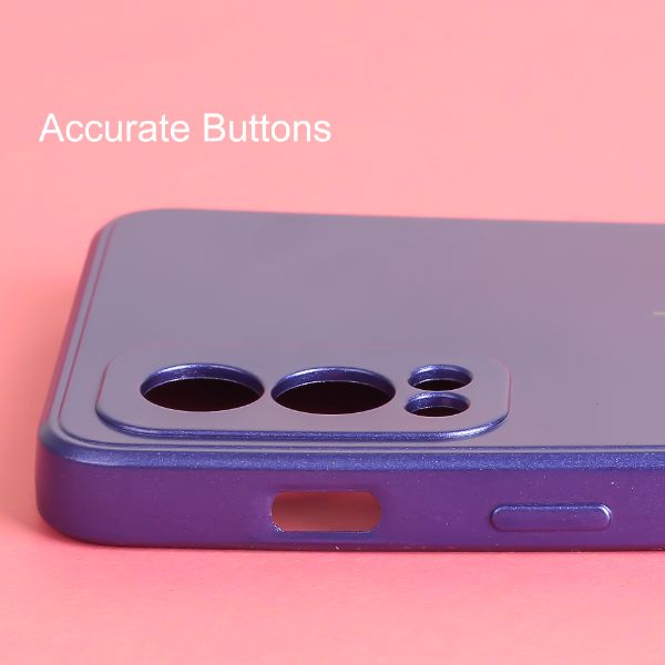 Violet Metallic Finish Silicone Case for Oneplus Nord 2