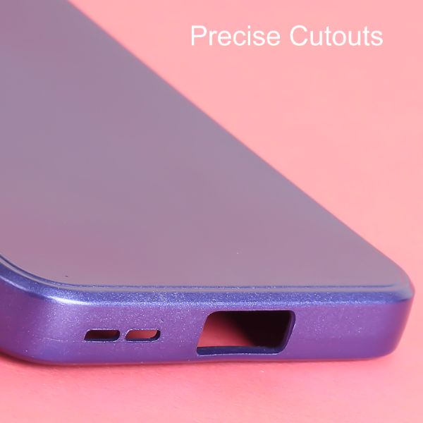 Violet Metallic Finish Silicone Case for Oneplus Nord 2