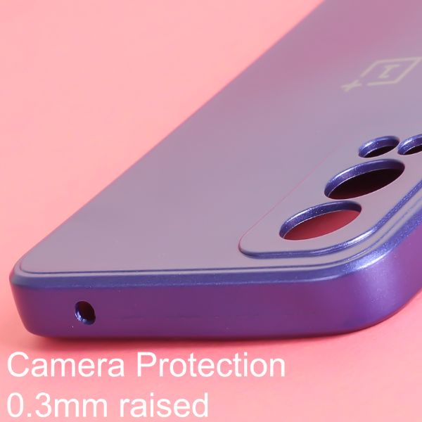 Violet Metallic Finish Silicone Case for Oneplus Nord 2