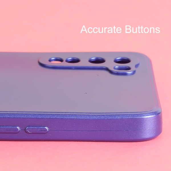 Violet Metallic Finish Silicone Case for Oneplus Nord