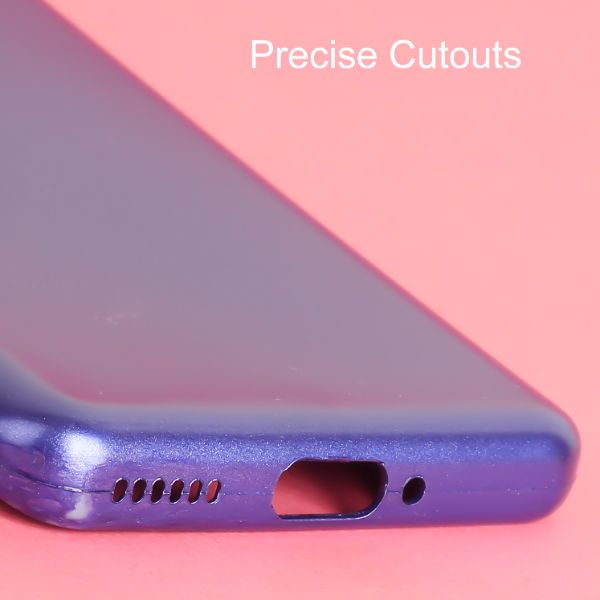 Violet Metallic Finish Silicone Case for Oneplus 11R