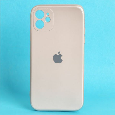 Lavender Metallic Finish Silicone Case for Apple Iphone 11