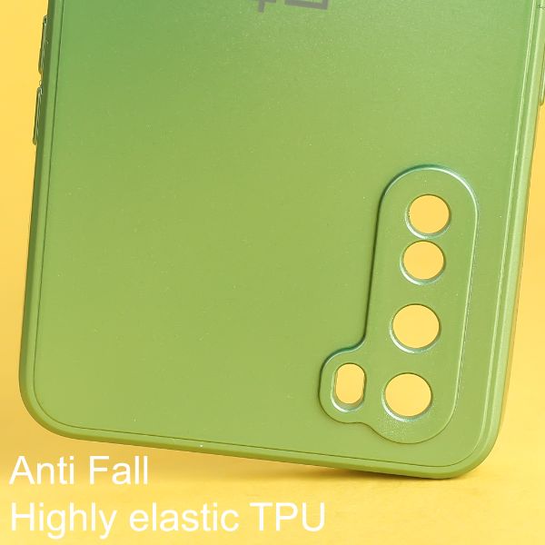 Light Green Metallic Finish Silicone Case for Oneplus Nord