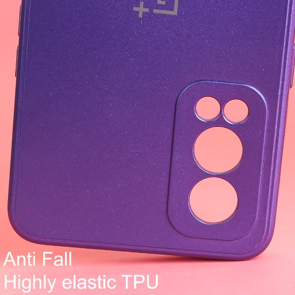 Violet Metallic Finish Silicone Case for Oneplus Nord 2