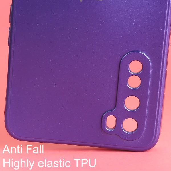 Violet Metallic Finish Silicone Case for Oneplus Nord